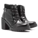 Coturno Molly Feminino Valentina com Fechamento Lateral - Preto