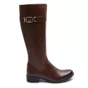 Bota Molly Montaria Feminino com Fivela Chocolate