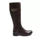 Bota Molly Montaria Feminino com Fivela Café