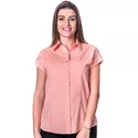 Blusa de Poá Laranja Manga Japonesa Lucia