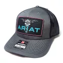 BONE ARIAT - Cinza - Preto - Longhorn 