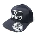 BONE ARIAT - Preto - Logo Branca