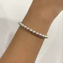 Pulseira Bolas 6mm Prata 925