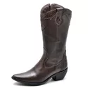 BOTA FEMININA COUNTRY BICO FINO TOP FRANCA SHOES CAFE