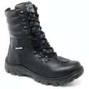 Coturno Militar Unissex C/ Zíper Bota Tático Motociclista Cano Médio Preto