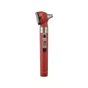 Otoscópio MD Omni 2.5V LED com Estojo Macio Vermelho