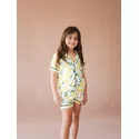 Pijama Infantil Unissex Americano Curto Limão Siciliano
