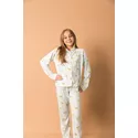 Pijama Infantil Americano Longo Listrado Limão