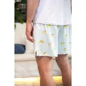 Pijama Masculino Curto Listrado Limão