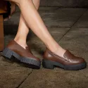Mocassim Franshoes Feminino Tratorado Capuccino