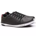 Sapatenis Masculino Casual Calce Facil Franshoes Preto