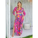 Conjunto Cropped e Saia Cancún Estampado