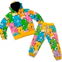 Conjunto Moletom Infantil Blusa de Frio e Calça Personagens Ursinhos Carinhosos Colorido
