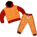 Conjunto Moletom Infantil Blusa de Frio e Calça Personagens Ursinho Pooh Vermelho