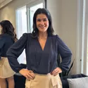 Body Feminino Transpassado Manga Longa - Marinho