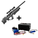 Carabina de pressão PUNCHER EKINOKS S 5.5MM Semi Automatica 5.5MM + COMPRESSOR TRIVOLT 
