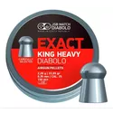 Chumbinhos JSB Exact King Heavy Diabolo 6,35mm Peso médio: 2,20g / 33,95 gr lata com 150 pçs
