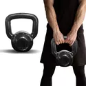 Kettlebell 8Kg De Ferro Emborrachado Treinamento Funcional Fitness Musculação Academia Treino Em Casa