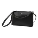 Bolsa Tiracolo com Corrente Pequena Preto