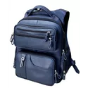 Mochila Racer em Couro Reforçado cor Azul marinho