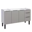 Gabinete Cozinha Aço Júpiter Flat Cinza 150 - COZIMAX