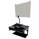 Kit Gabinete Vidro S60CQ PPQ-T Calacata Preto 60CM - VMEX