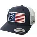 BONE ARIAT - AZUL MARINHO/BANDEIRA