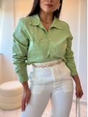 Camisa Cropped Ester Verde