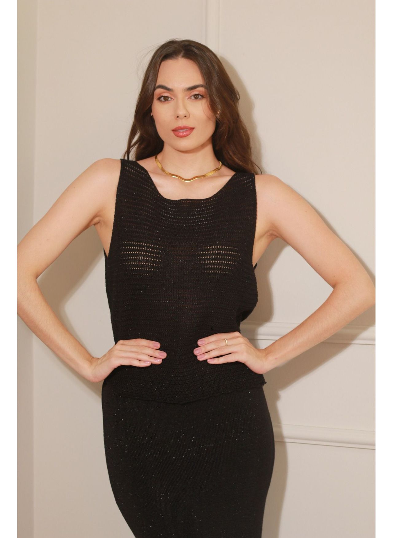 Regata Tricot Alicia - Preto