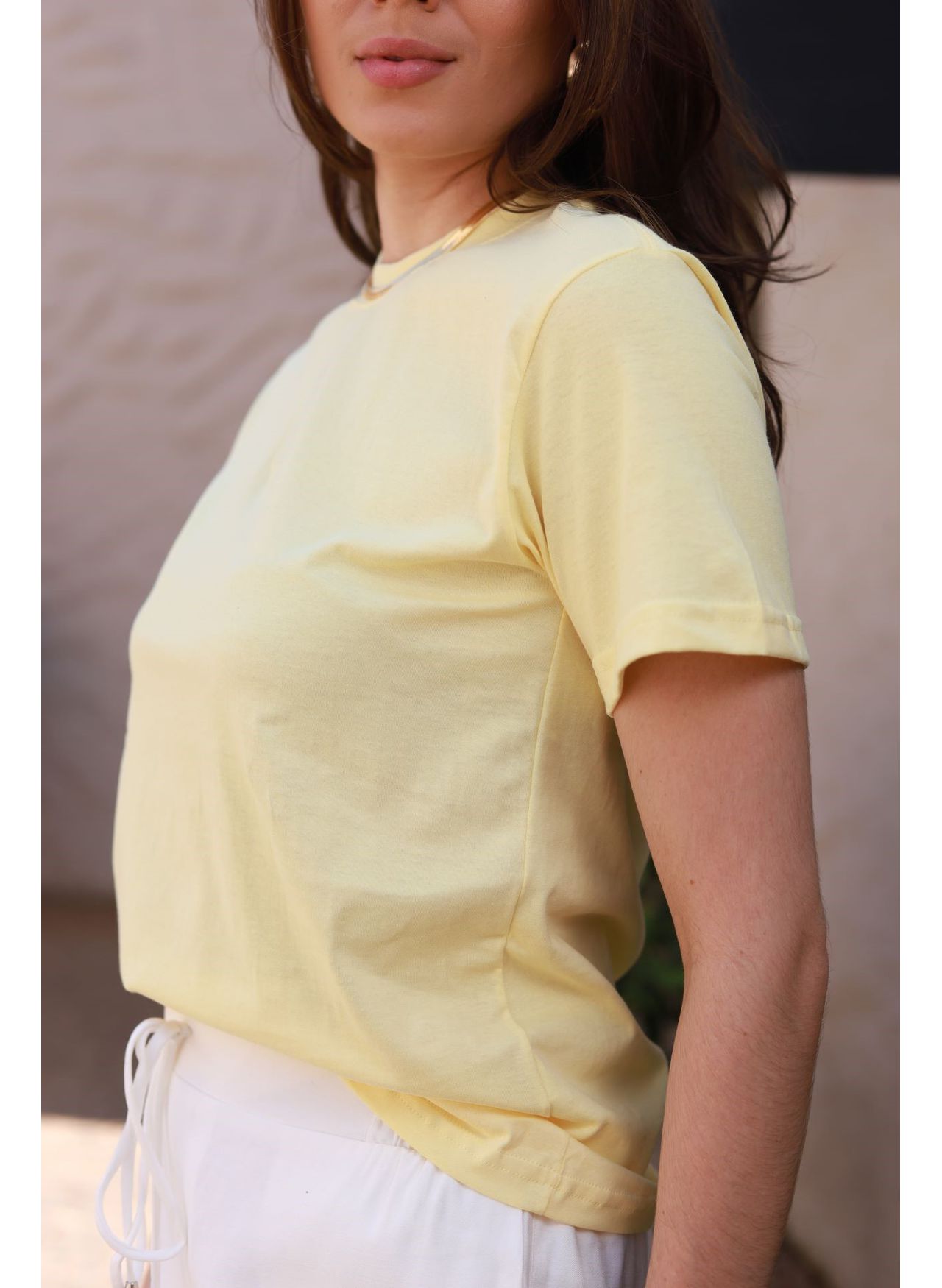 T Shirt Algodão - Amarelo