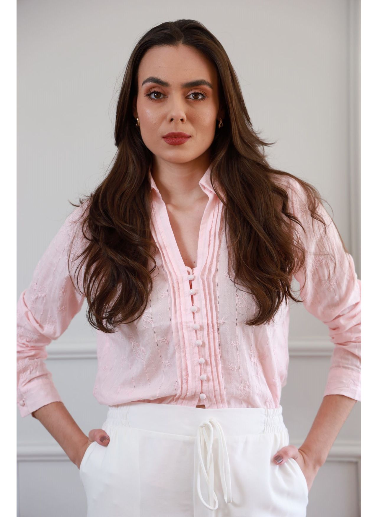 Camisa Laise - Rosa