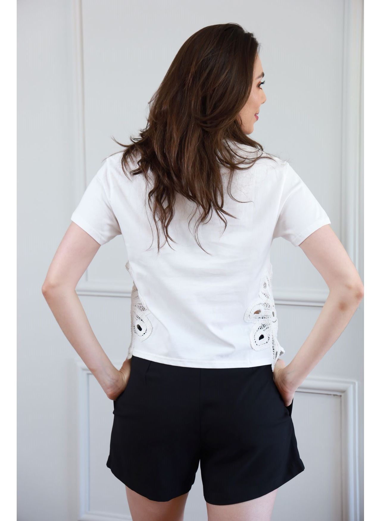 T Shirt Renda - Branco