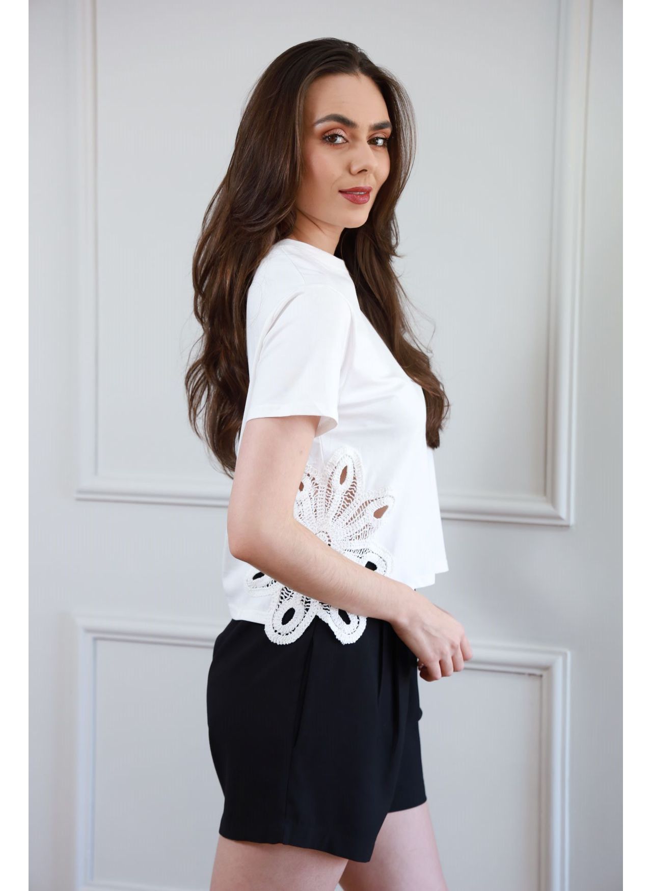 T Shirt Renda - Branco