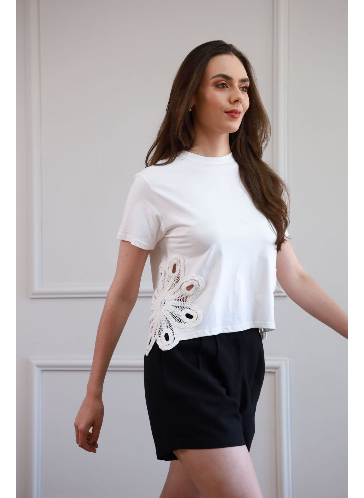 T Shirt Renda - Branco