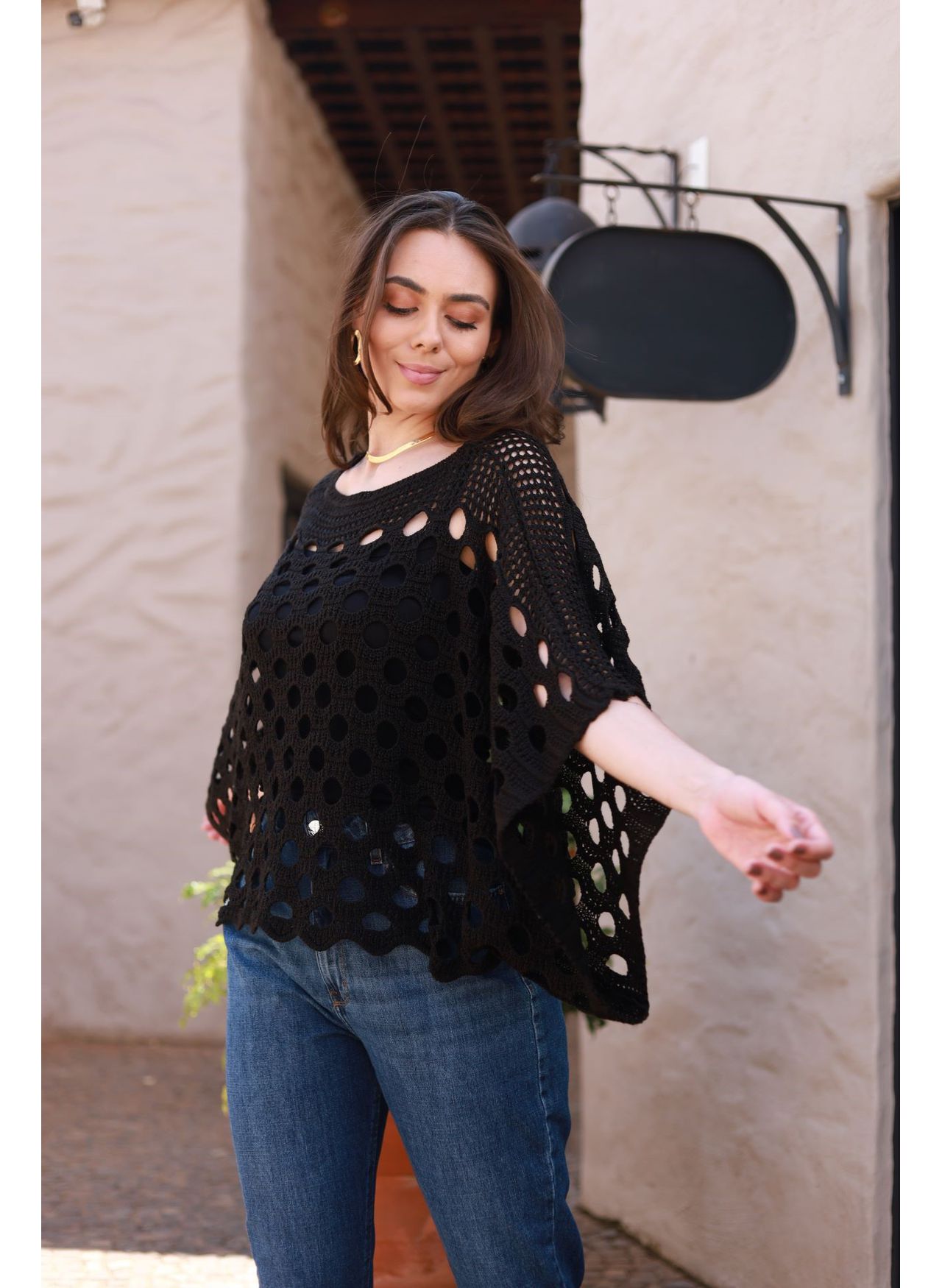 Blusa tricot Breeze - Preto