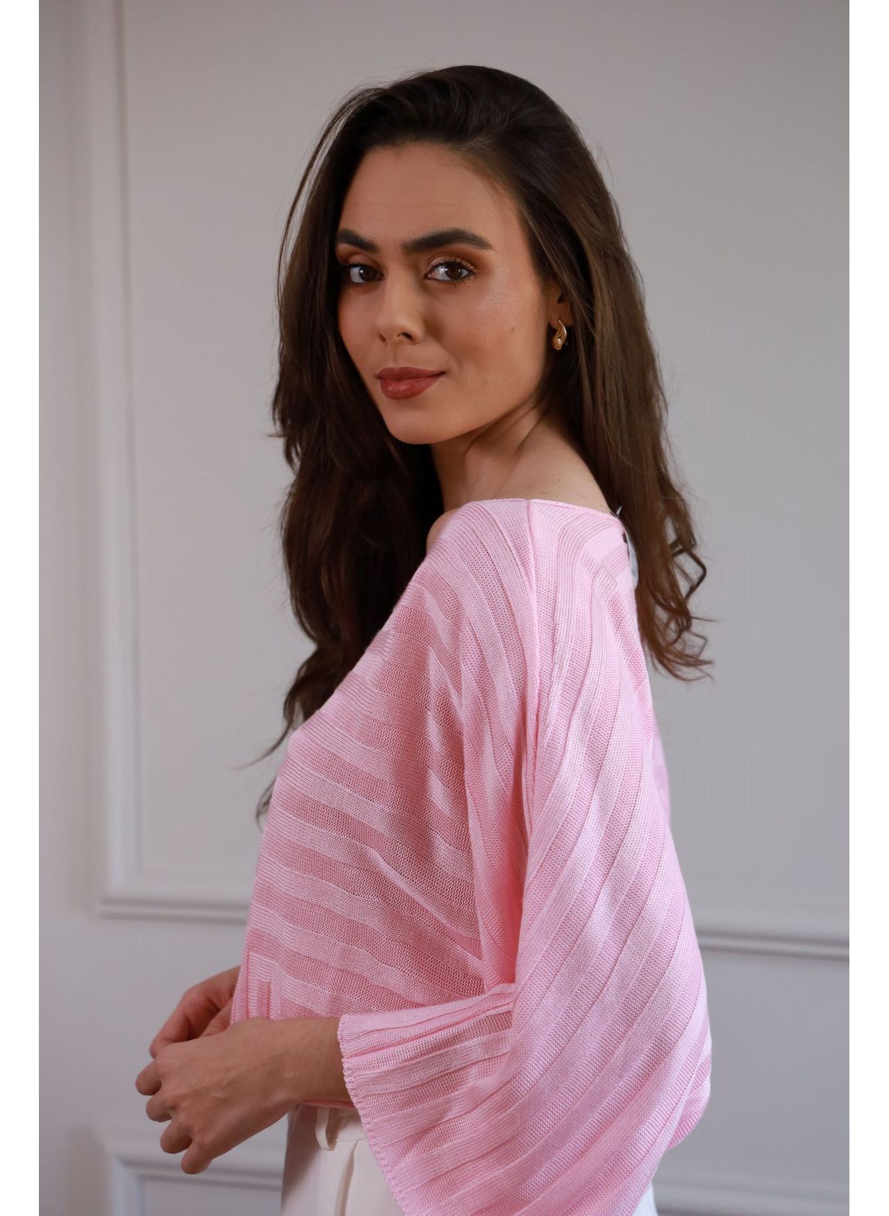 Blusa Tricot Ampla - Rosa