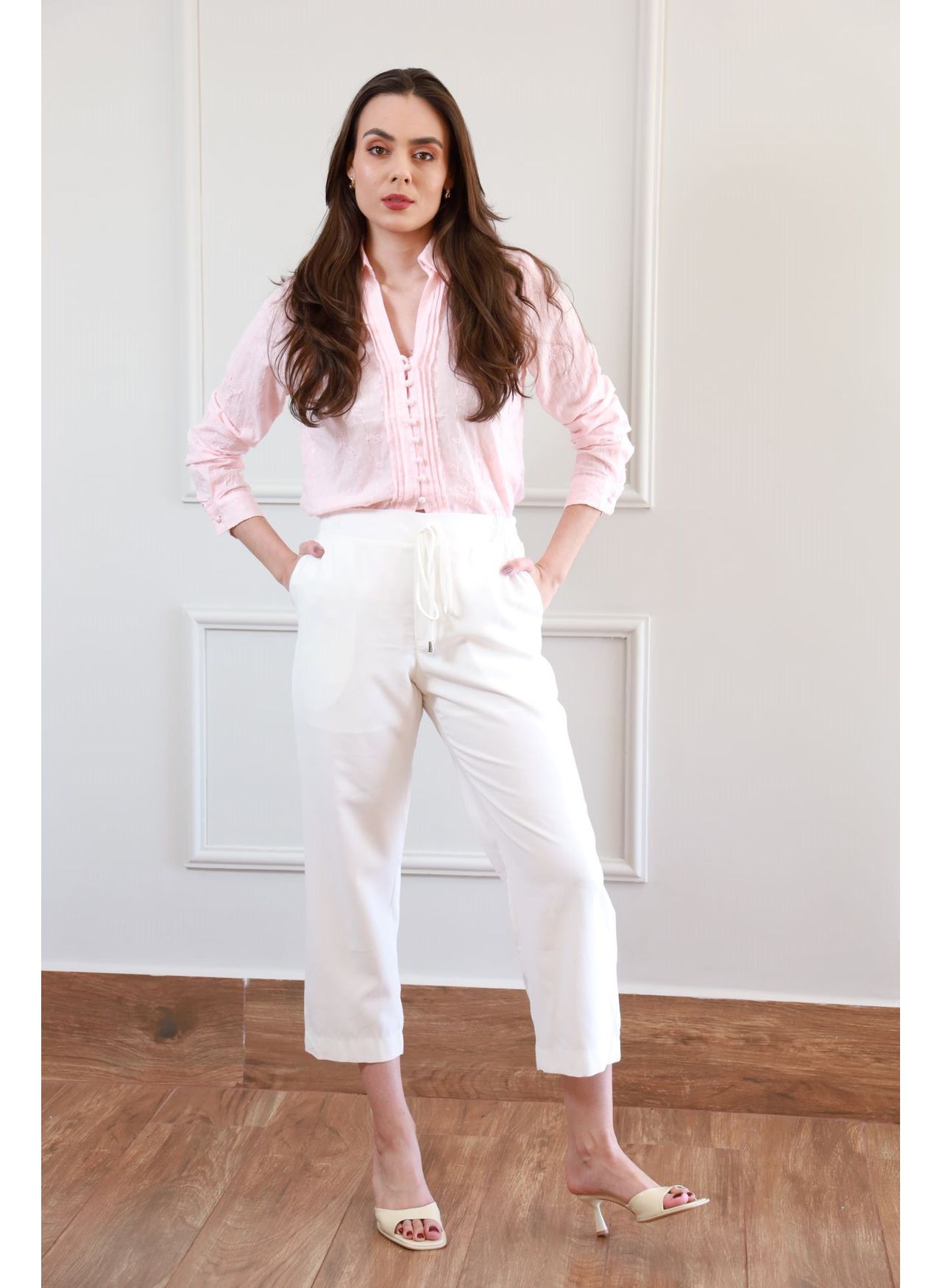 Calça Alfaiataria Ponteira - Branco
