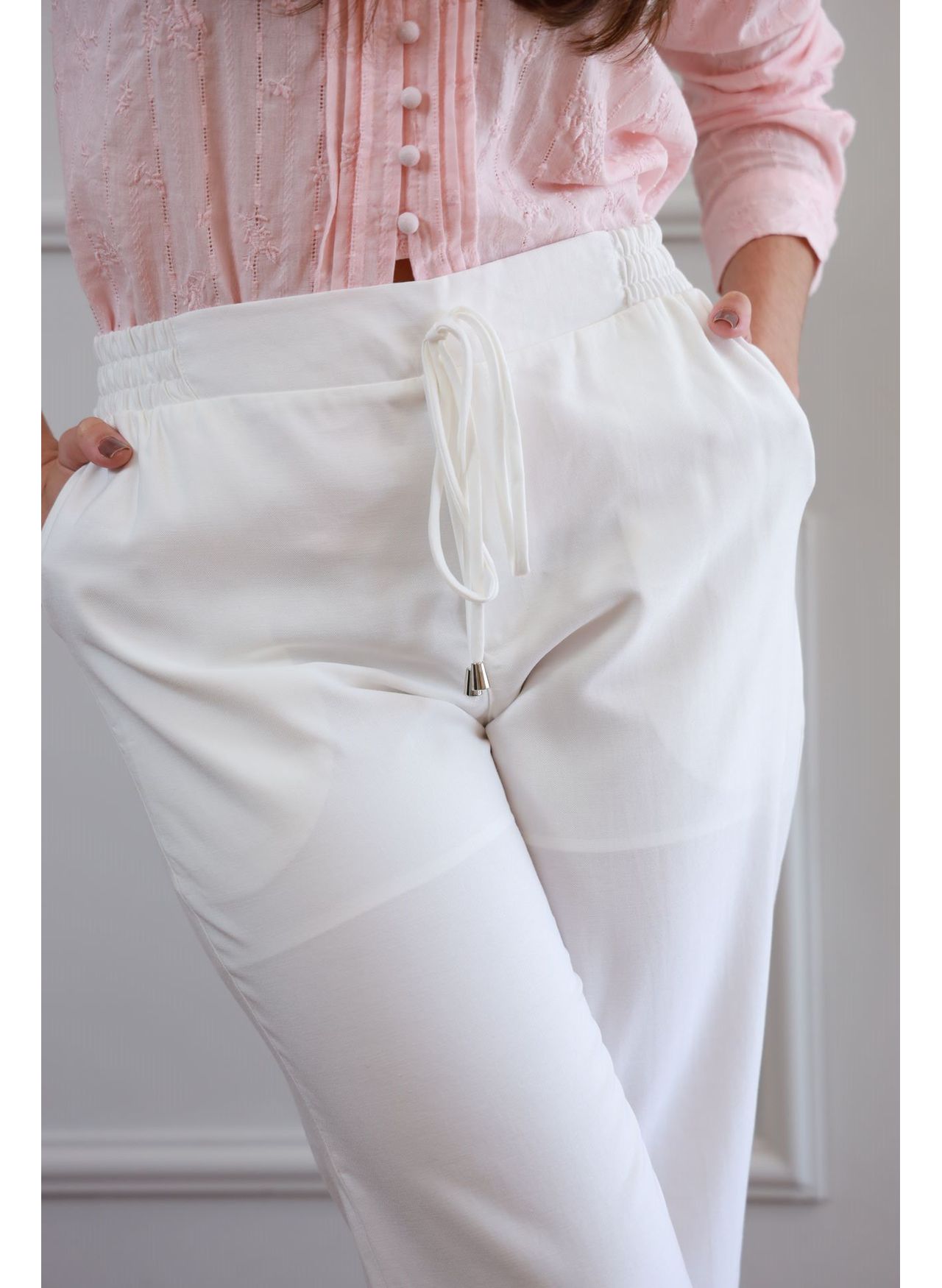 Calça Alfaiataria Ponteira - Branco