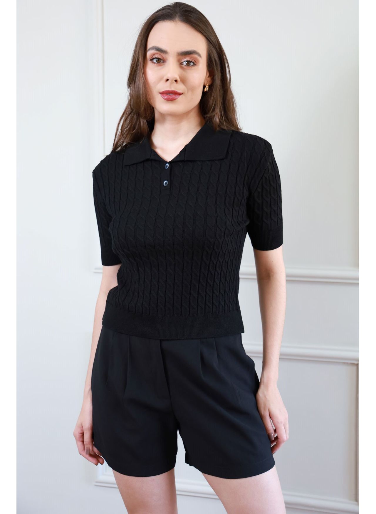 Short Alfaiataria - Preto