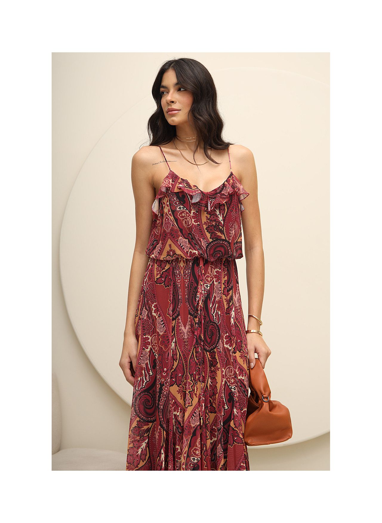 Vestido Tule Estampa