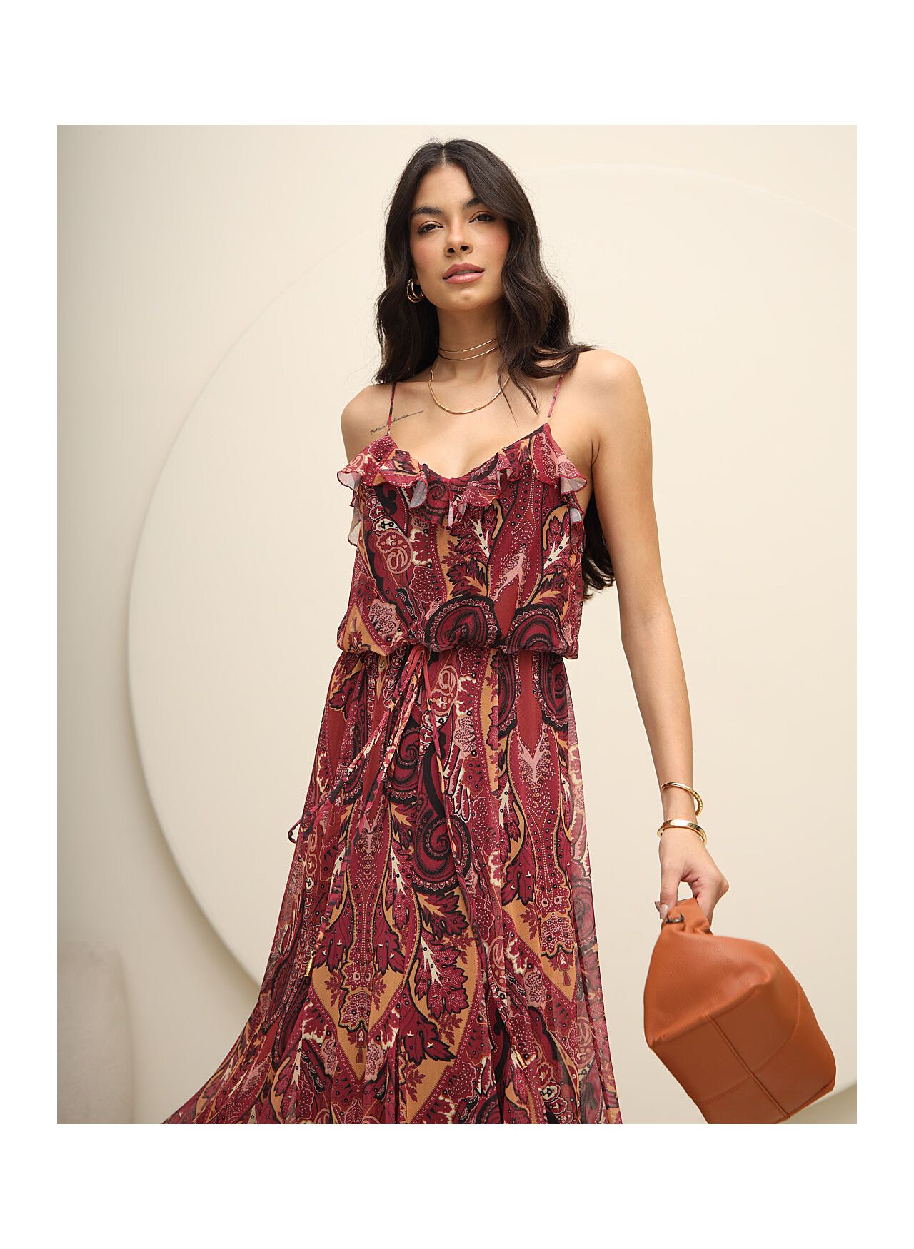 Vestido Tule Estampa