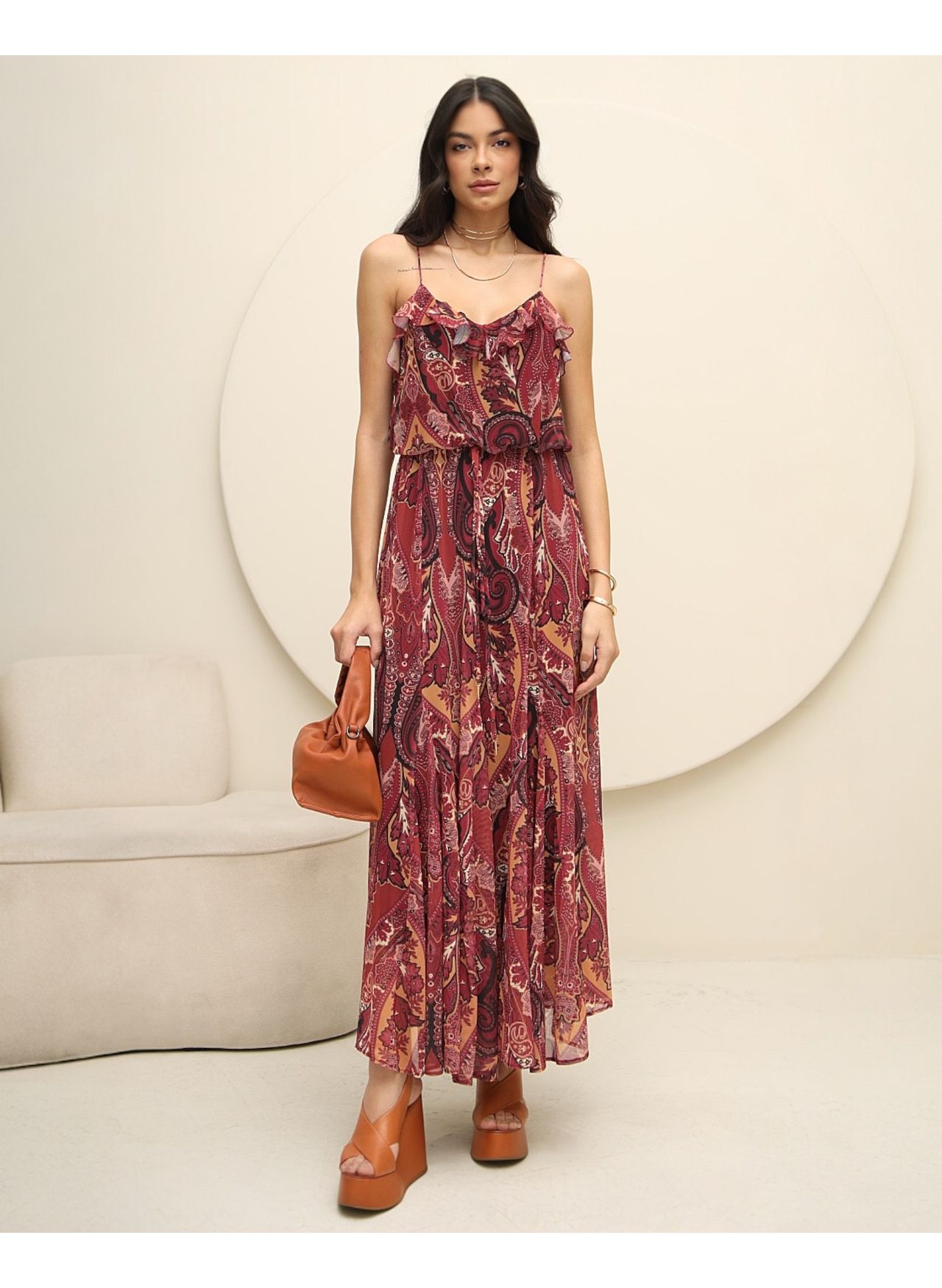 Vestido Tule Estampa