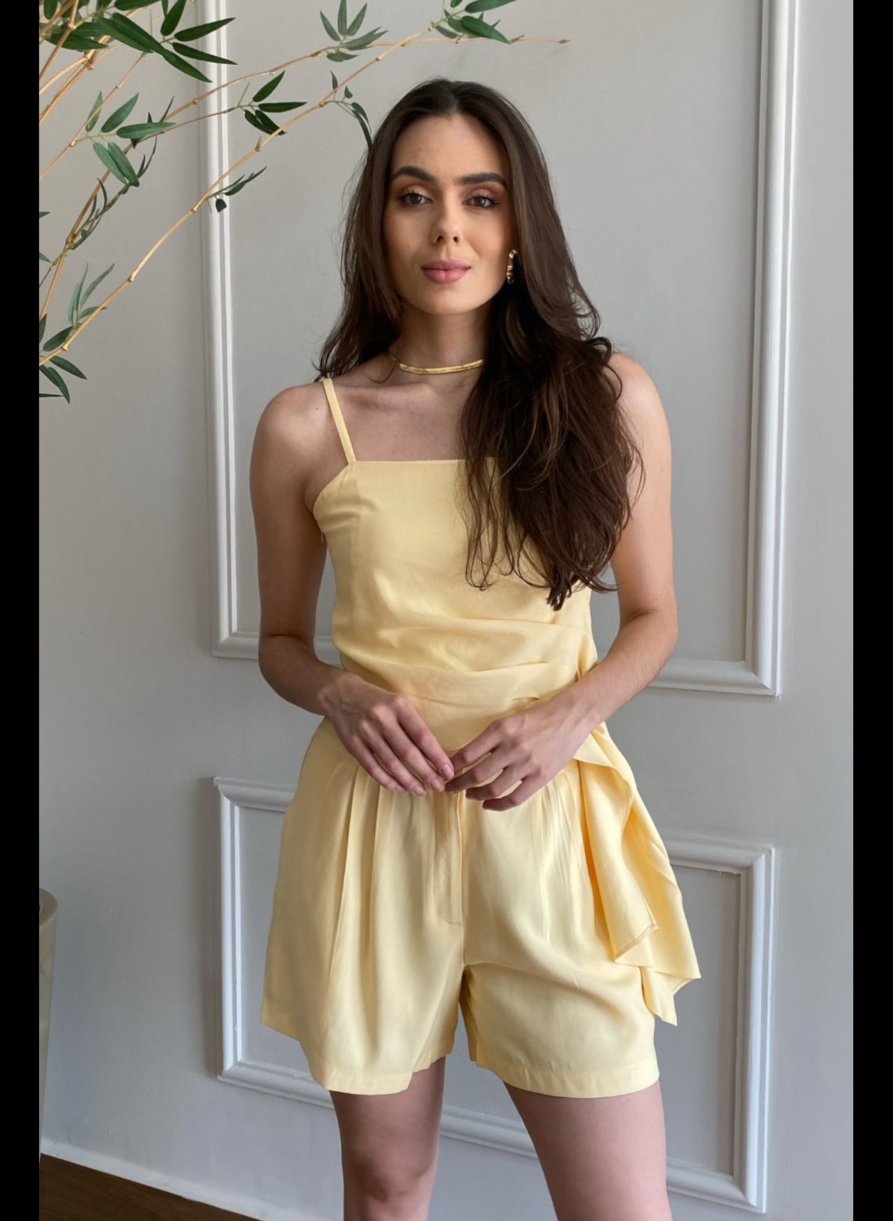 Short Alfaiataria - Amarelo Manteiga