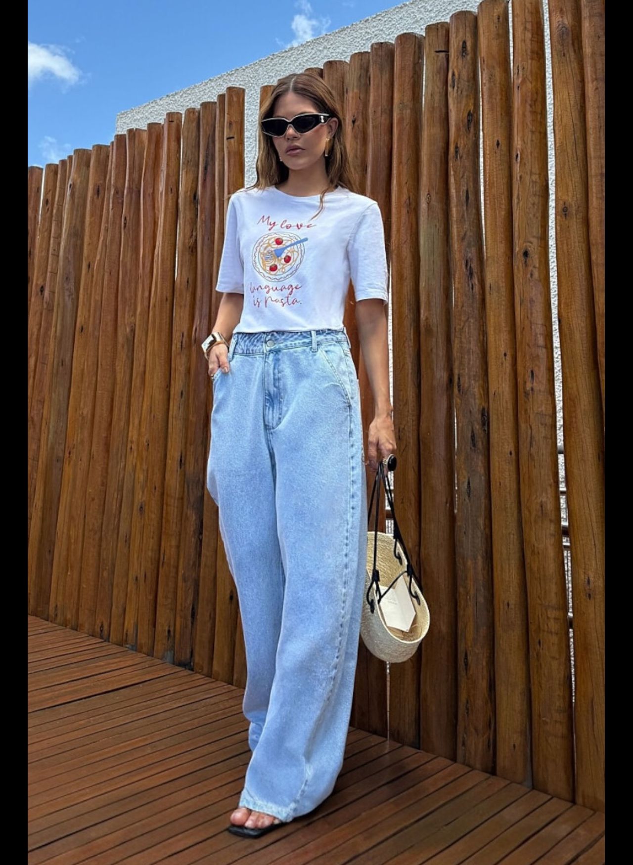 Calça Wide Leg