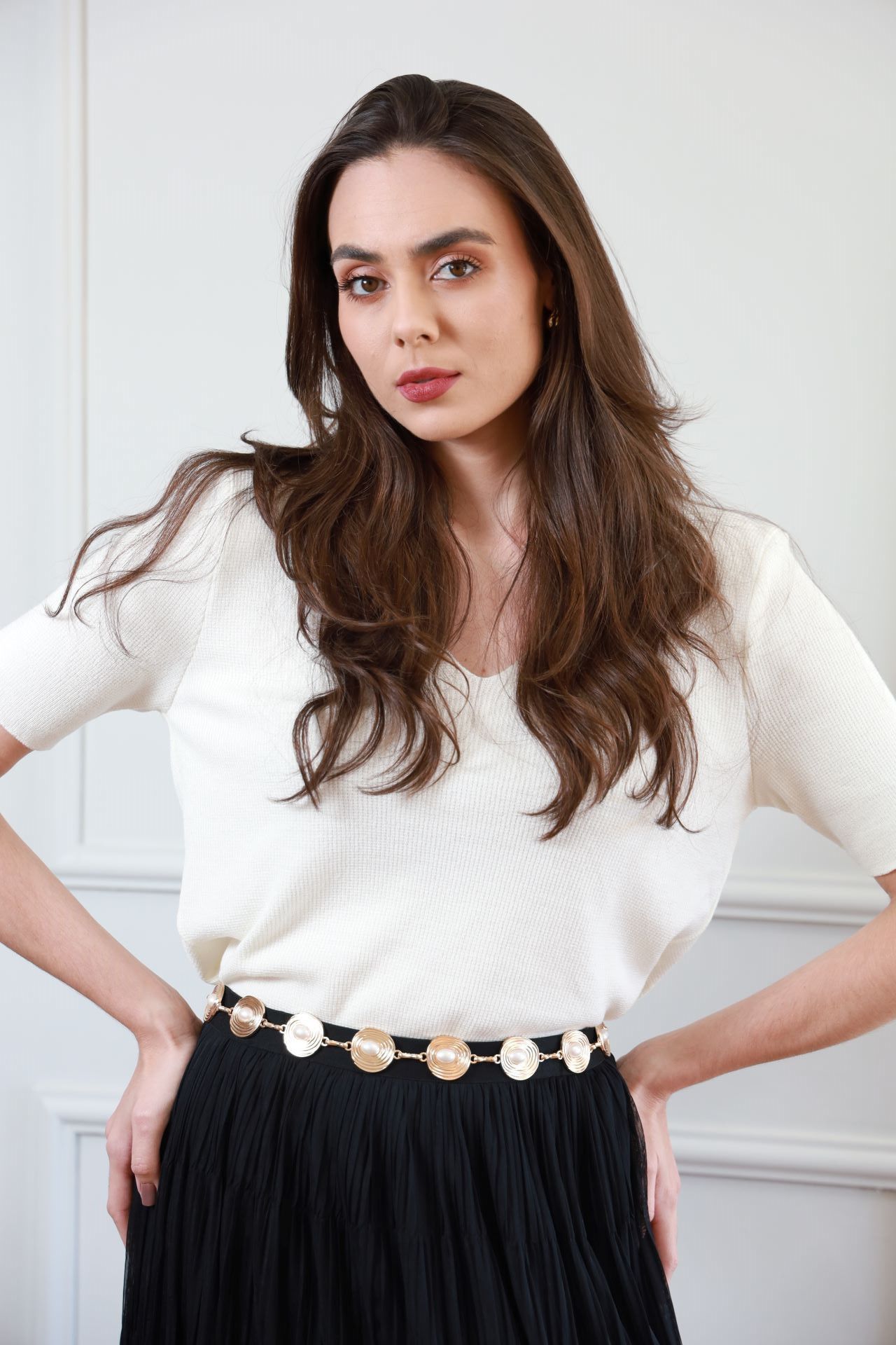 Blusa Tricot Dec V - Off White