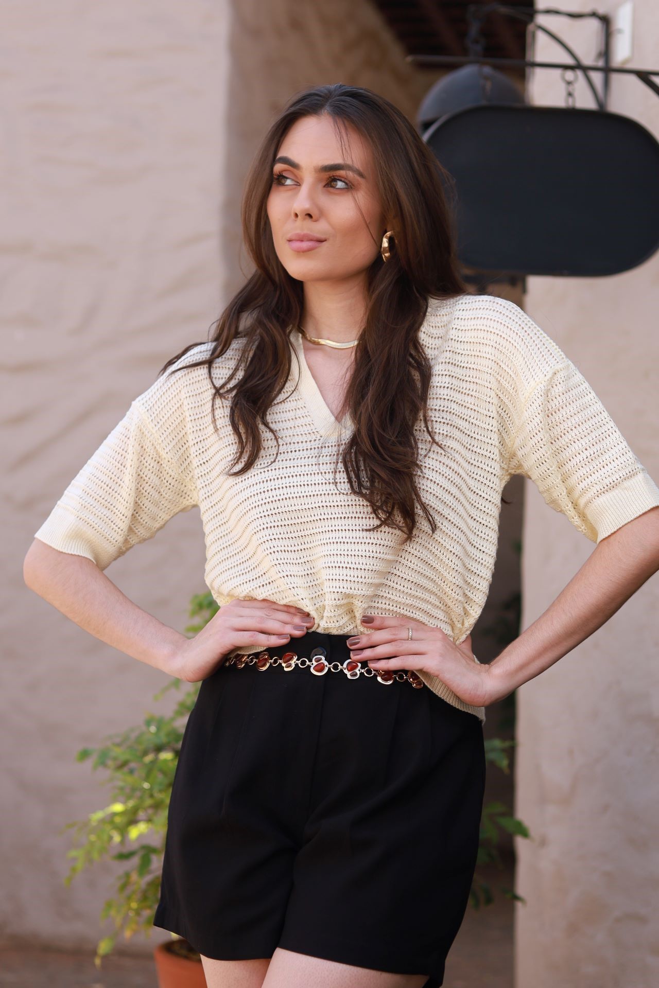 Short Alfaiataria - Preto