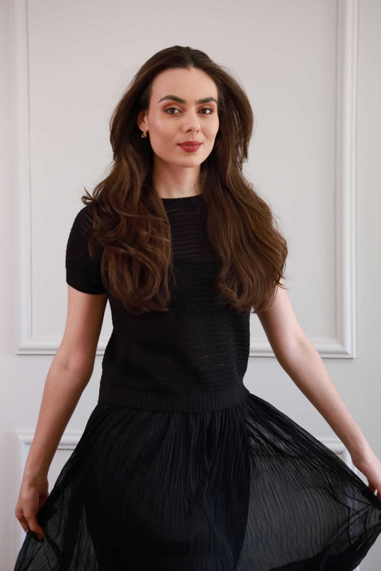 Blusa Tricot Manguinha - Preto