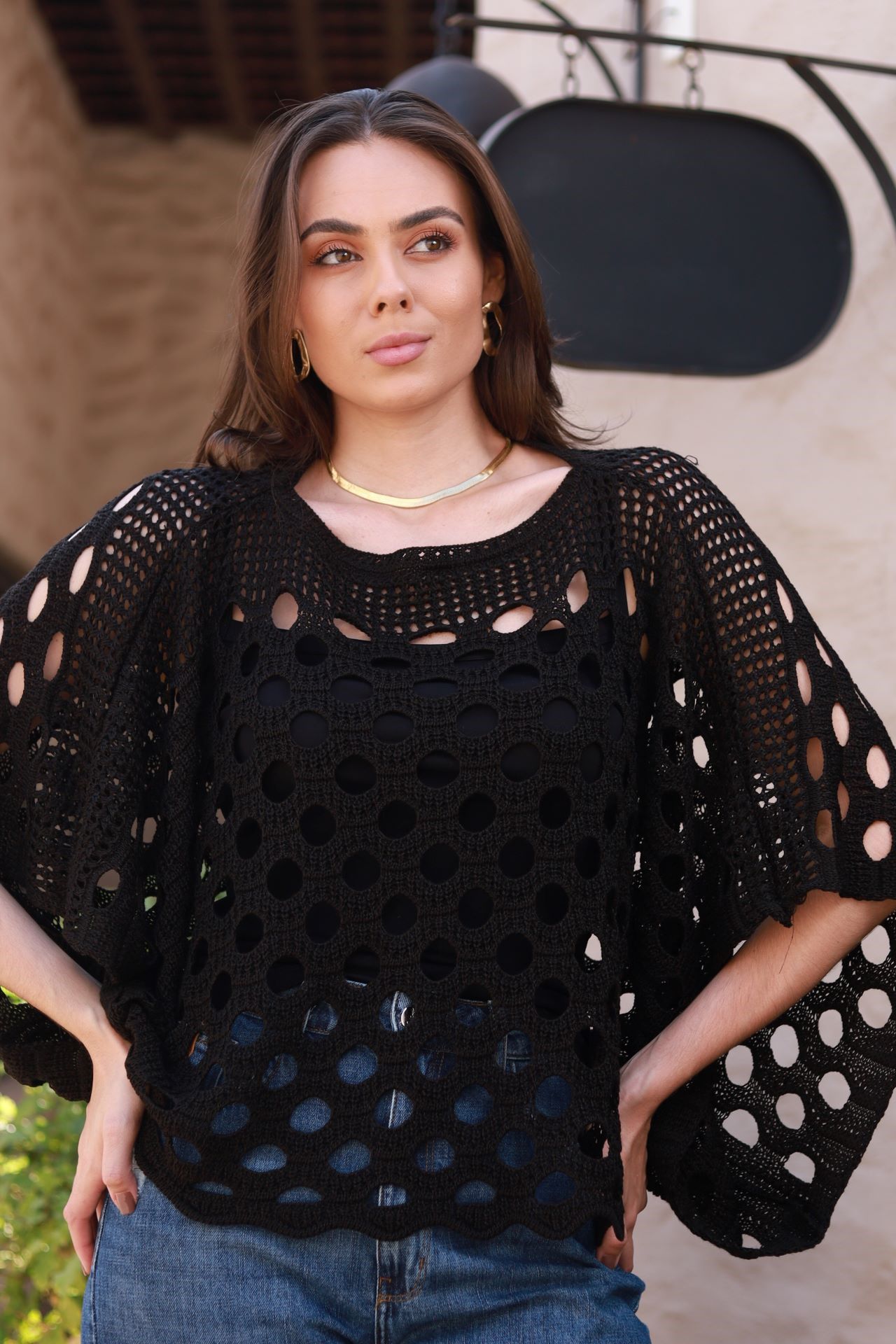 Blusa tricot Breeze - Preto