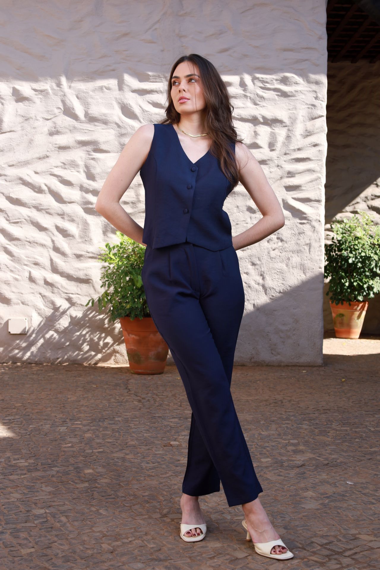 Conjunto Colete Alfaiataria