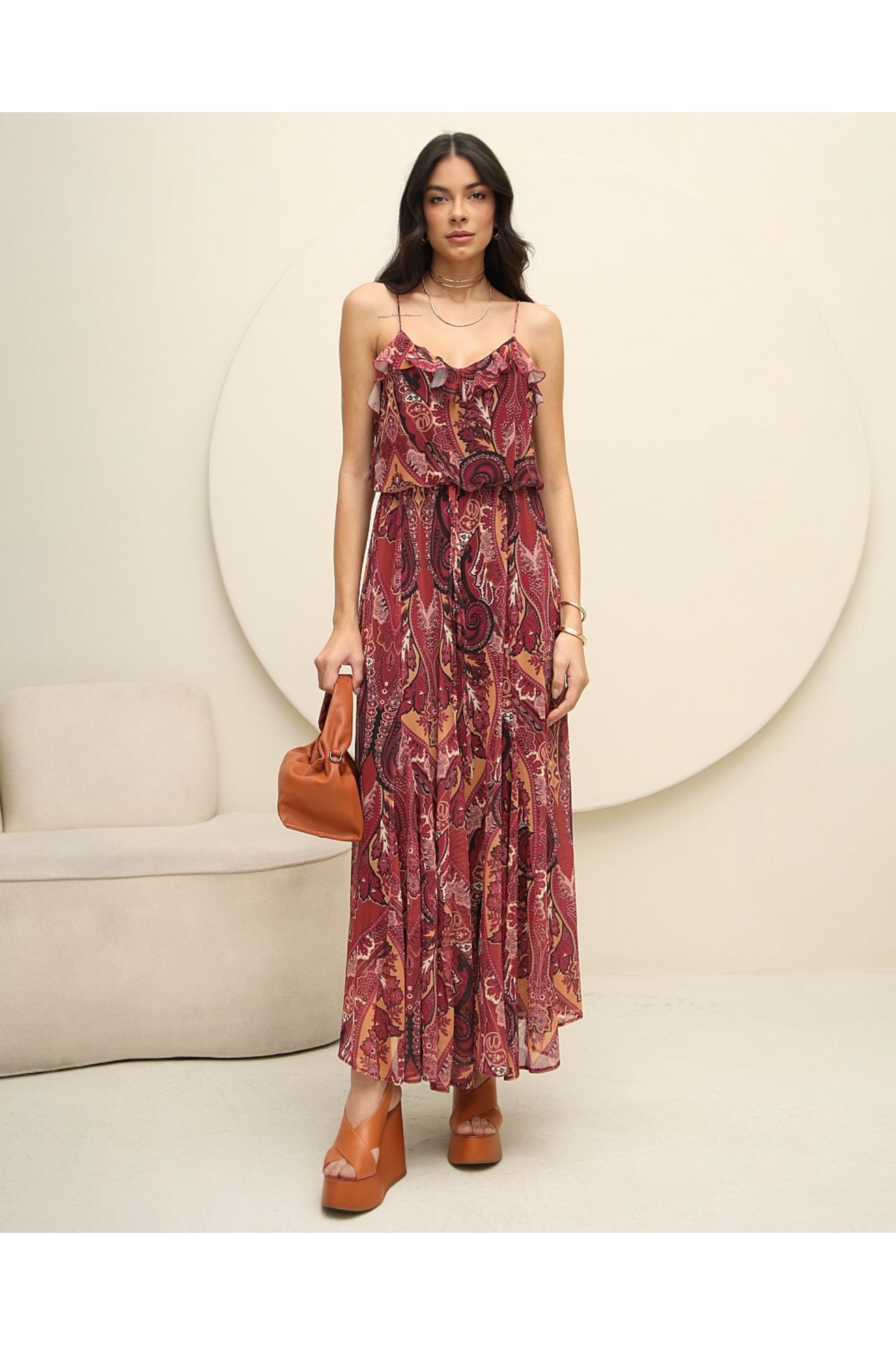 Vestido Tule Estampa